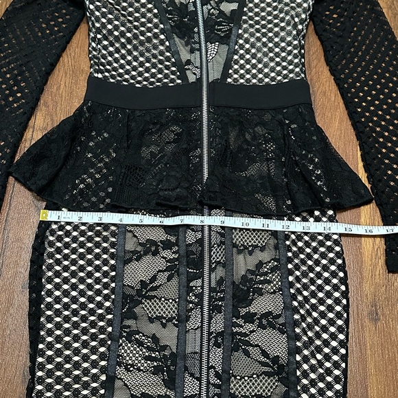 Bebe Black Lace Overlay Dress - Picture 15 of 16